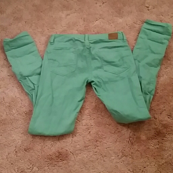 Green skinny jeans! - Picture 2 of 4
